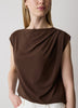 Knit Blouse Pleated Extended Sleeve