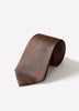 Men's Silk Woven Wide Solid Rust Tie