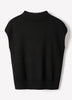 Extended-Sleeve Funnel-Neck Sweater
