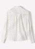 Silky Crepe Long-Sleeve Buttoned-Down Blouse