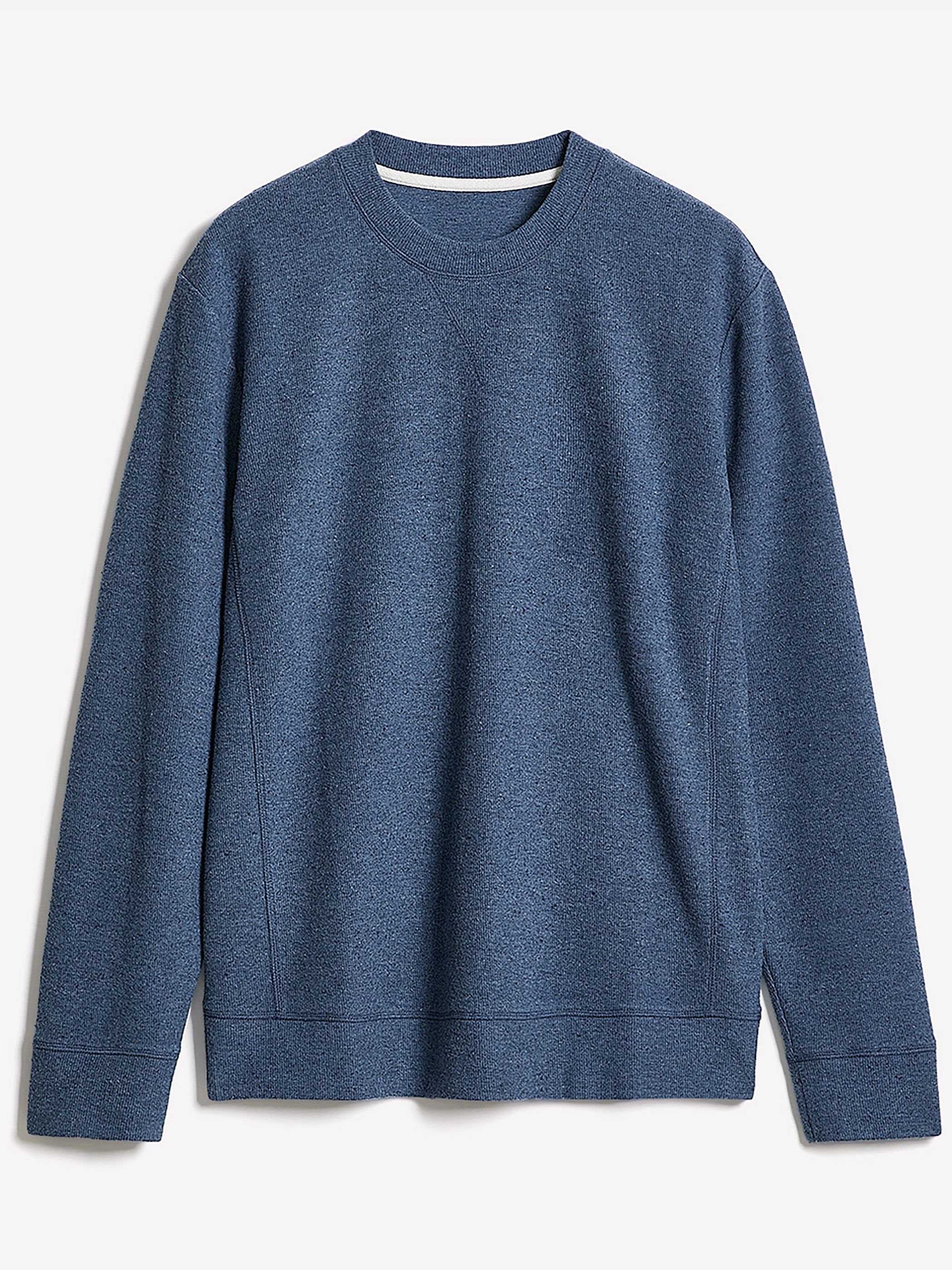 Long-Sleeve Crew-Neck Ribbed Sweater