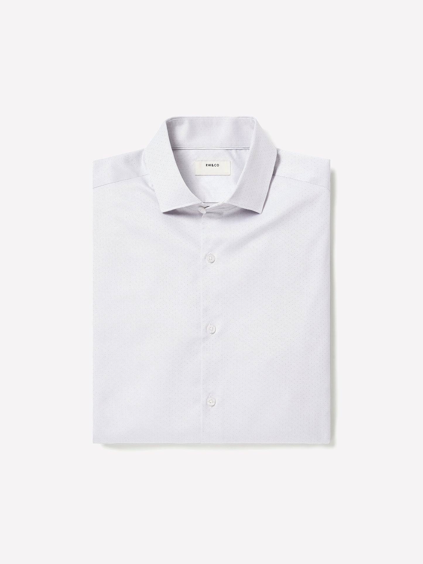 Tailored Cotton Shirt with Stand Collar
