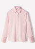 Woven Satin Long Sleeve Shirt