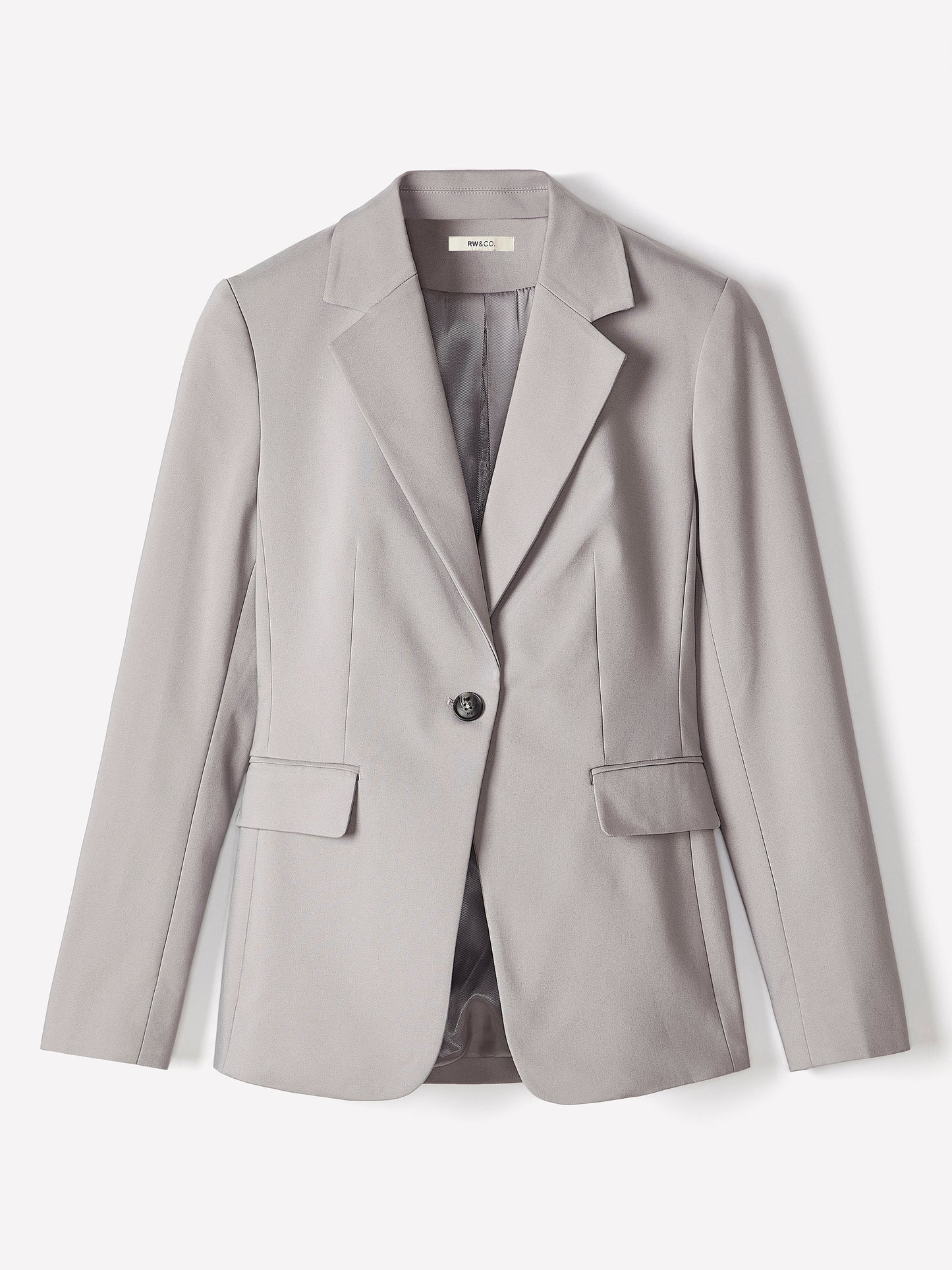 One-Button Fitted Blazer