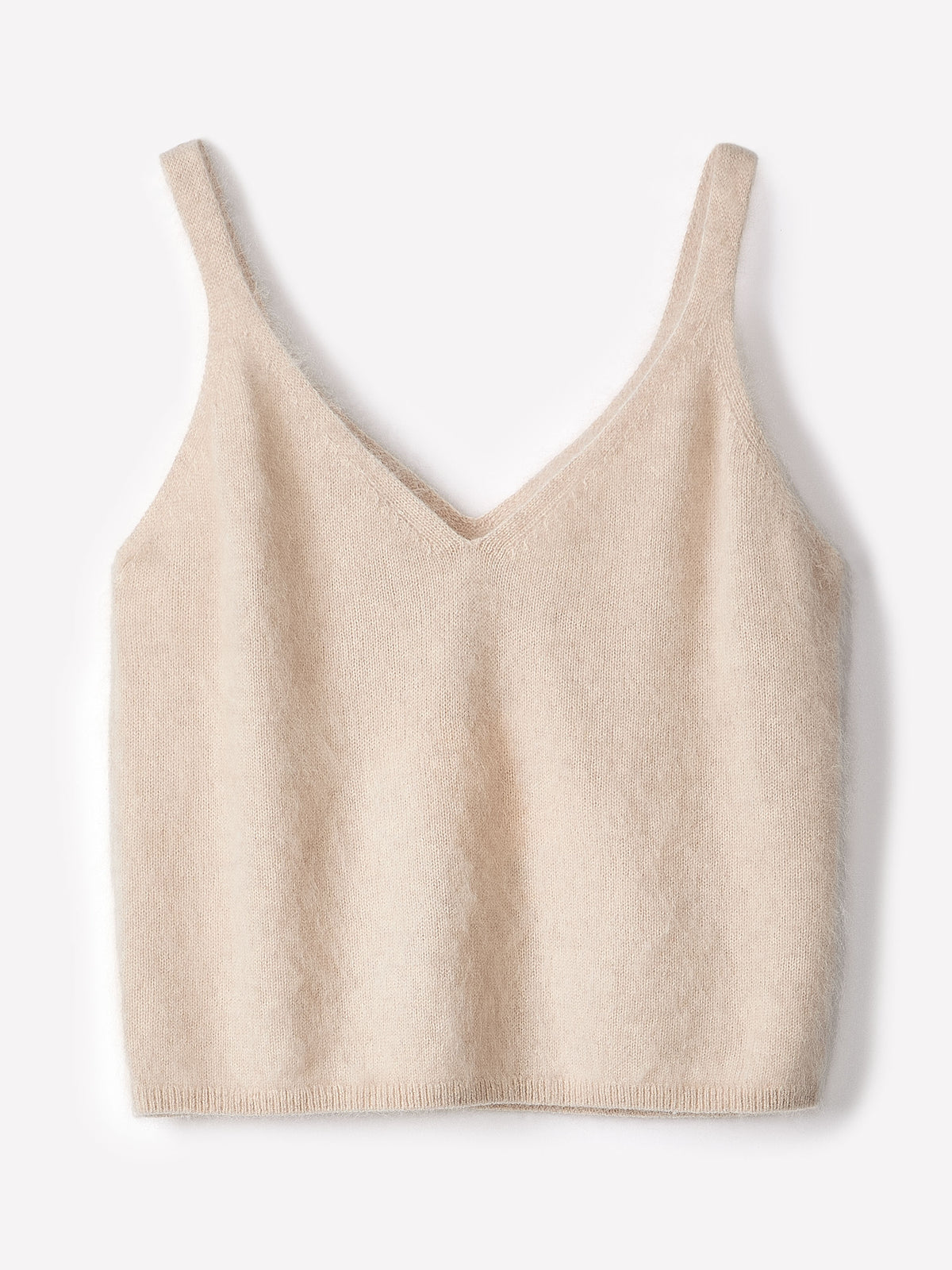 V-Neck Hairy Merino Tank
