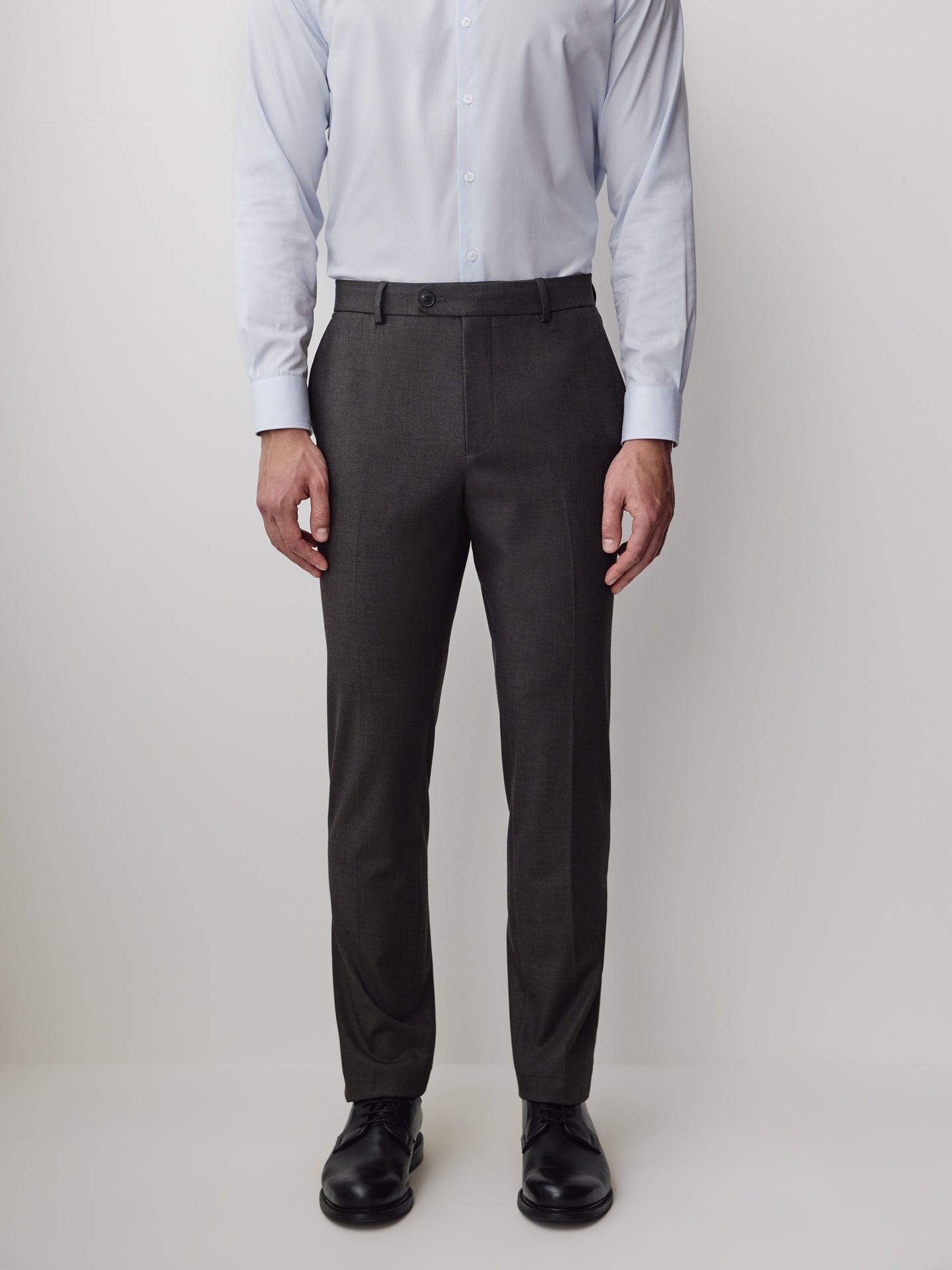 Slim-Leg Wool-Blend Pant