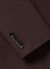 Slim Fit Woven Blazer in Burgundy