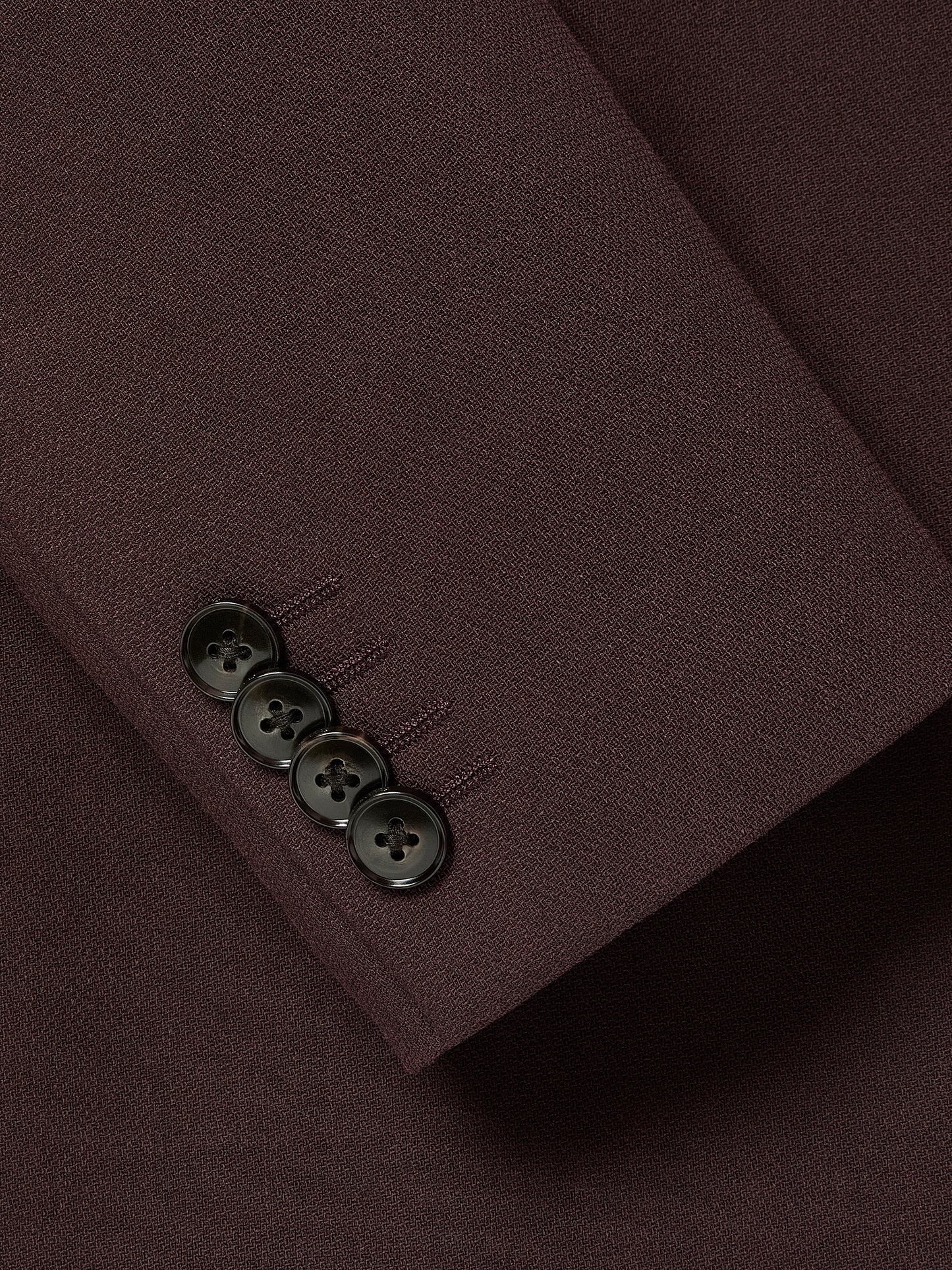 Slim Fit Woven Blazer in Burgundy