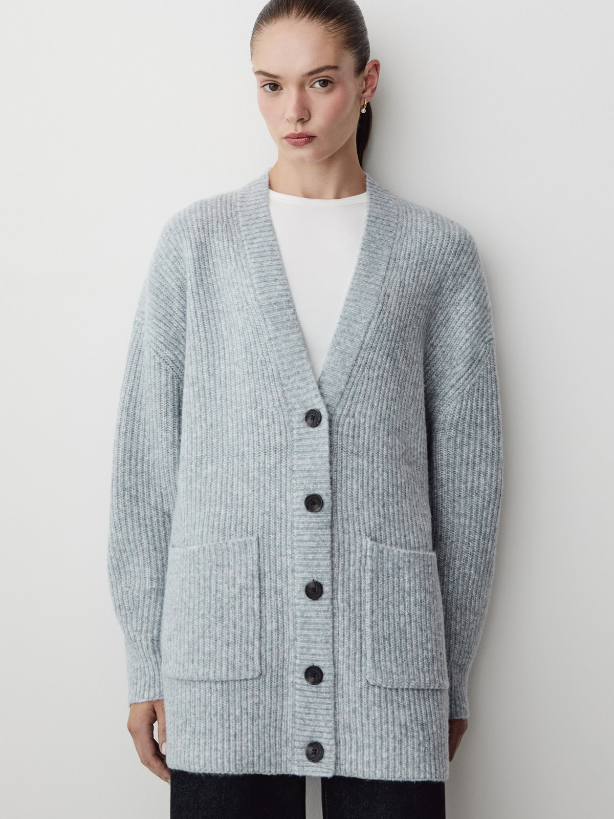 Long Cardigan Wool Blend