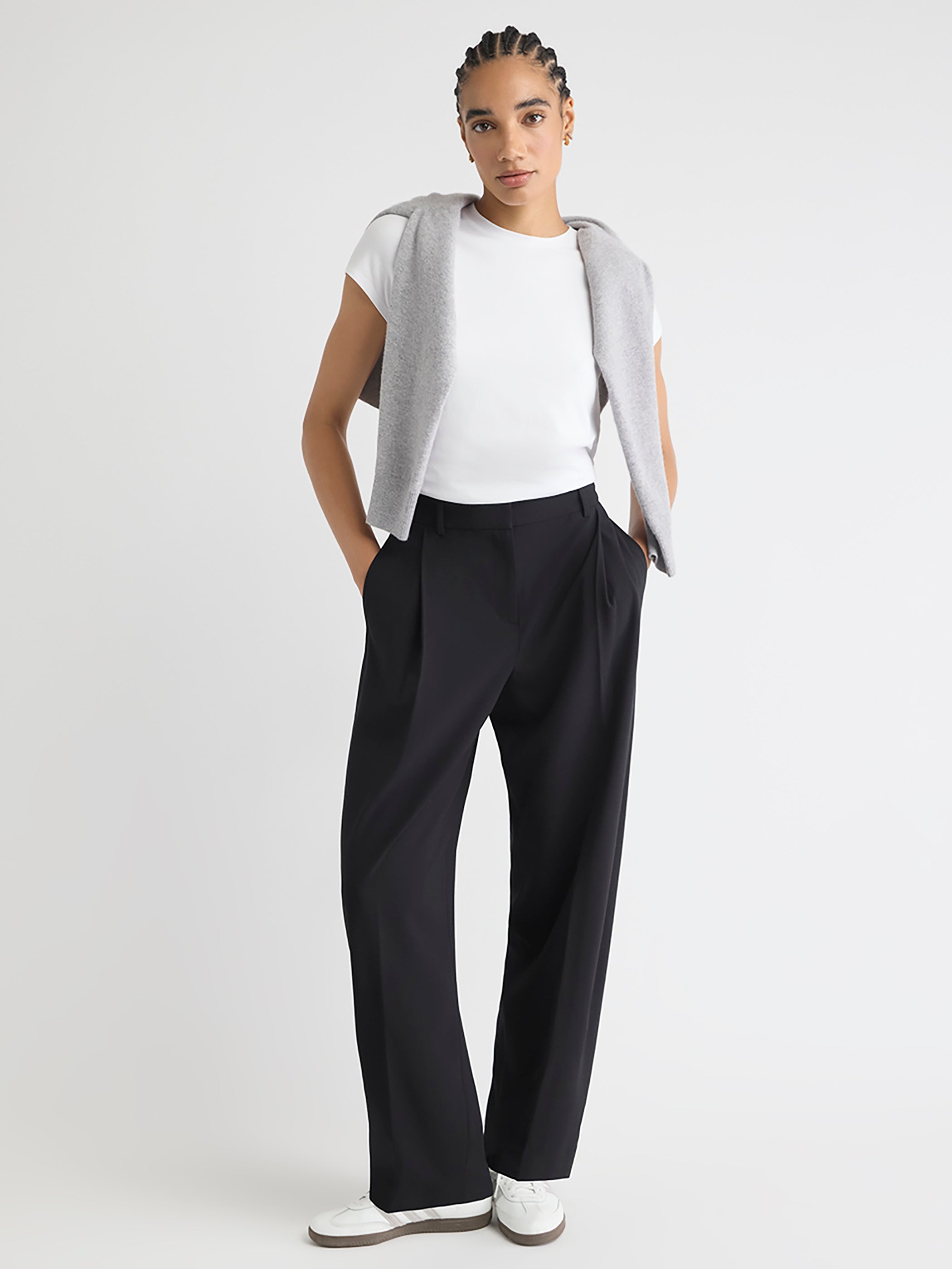 T-Shirt à Manches Courtes et Col Rond en Coton Biologique