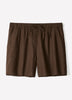 Linen-Blend Mid-Rise Pull-On Short