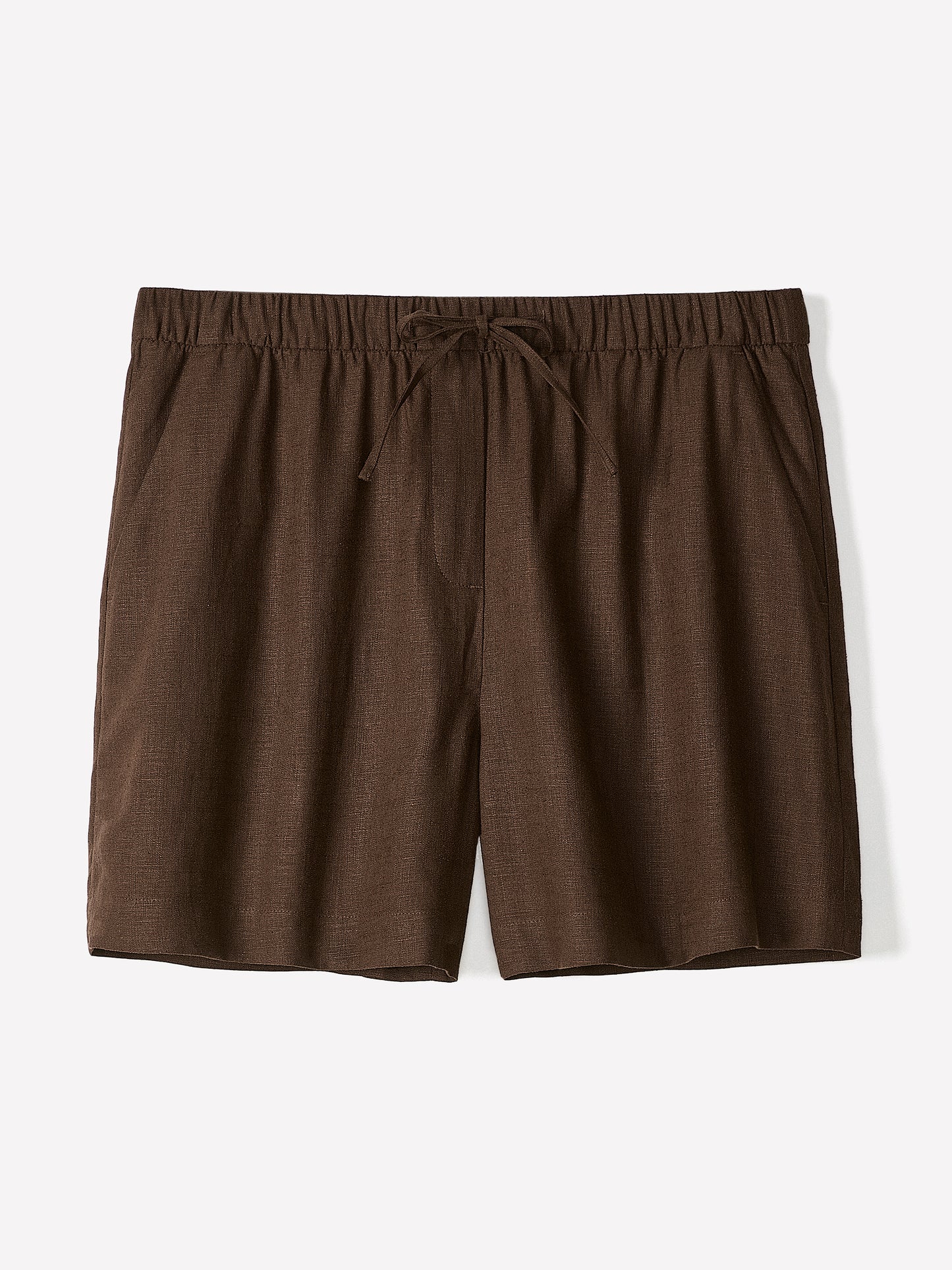 Linen-Blend Mid-Rise Pull-On Short