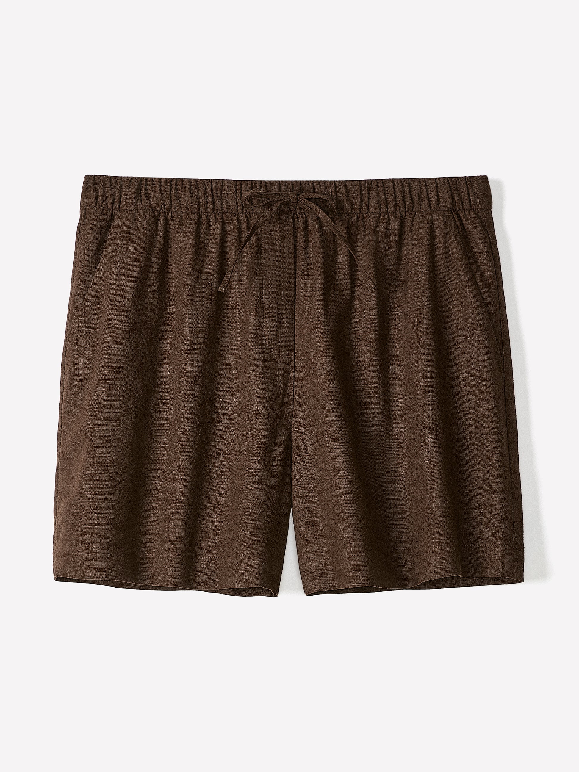 Linen-Blend Mid-Rise Pull-On Short