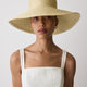 Straw Hat with Wide Brim