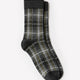 Crew Socks Plaid Pattern Cotton Blend