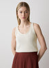 Knit Tank Top Cotton Blend Women