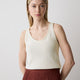 Knit Tank Top Cotton Blend Women