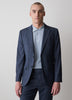 Slim Fit Blue Check Woven Blazer