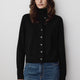 Knit Sweater Cardigan Women 100% Merino Wool Classic Fit