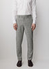 Slim-Fit Checkered Grey Suit Pant