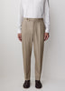 Pleated Tapered-Leg Striped Suit Pant