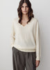 Long-Sleeve V-Neck Oversized Merino Sweater