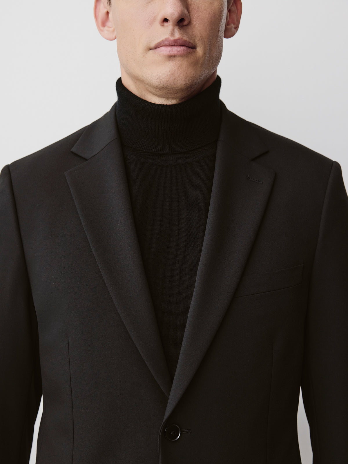 Black Slim Fit E-Tech Blazer
