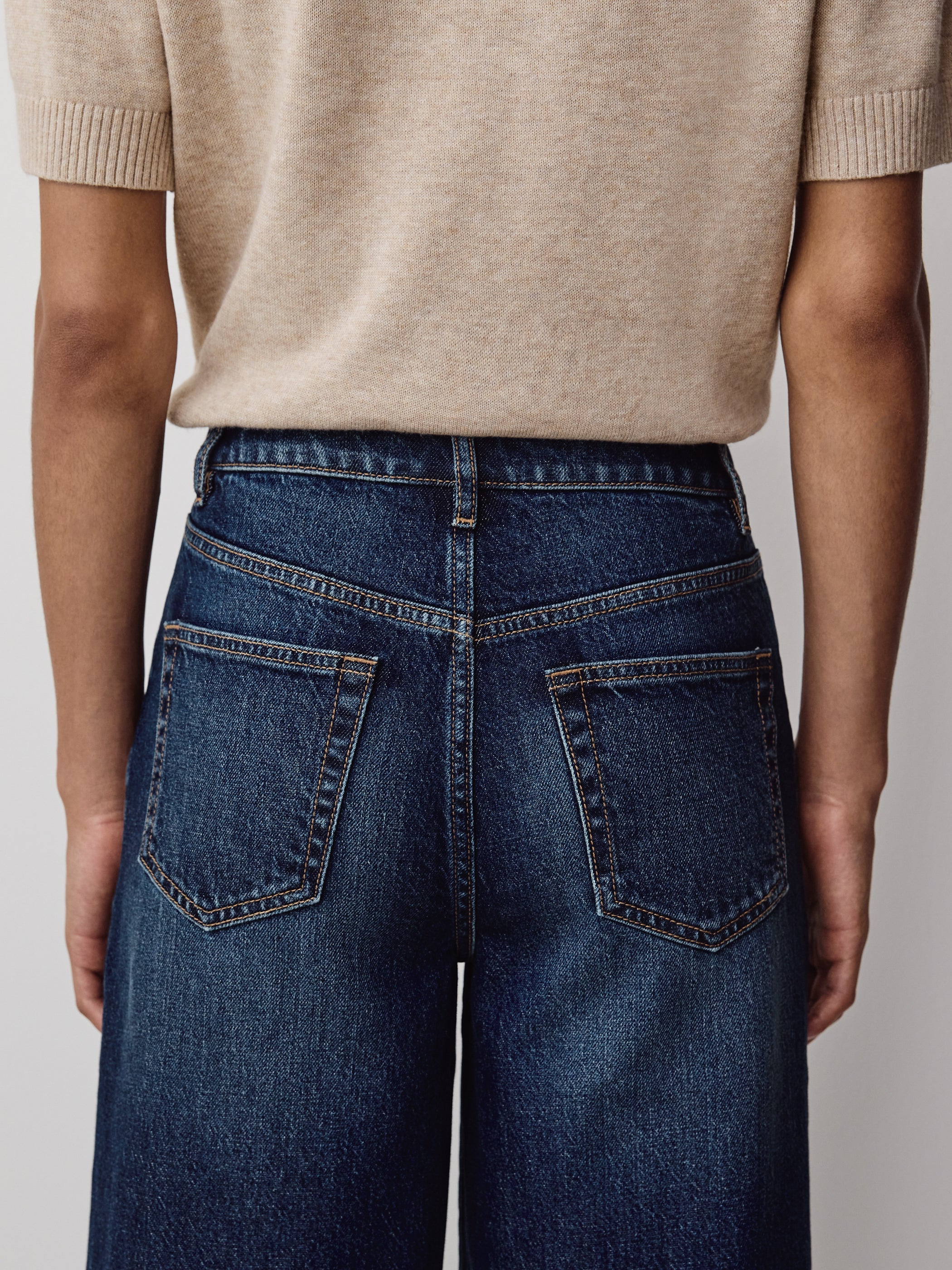 High-Rise Wide-Leg Cropped Jeans