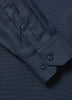 Tailored-Fit Two-Tone Piqué-Knit Dress Shirt