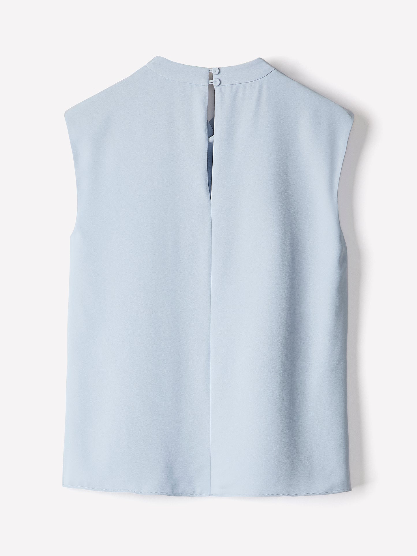 Woven Blouse Luxe Crepe Cowl Neck