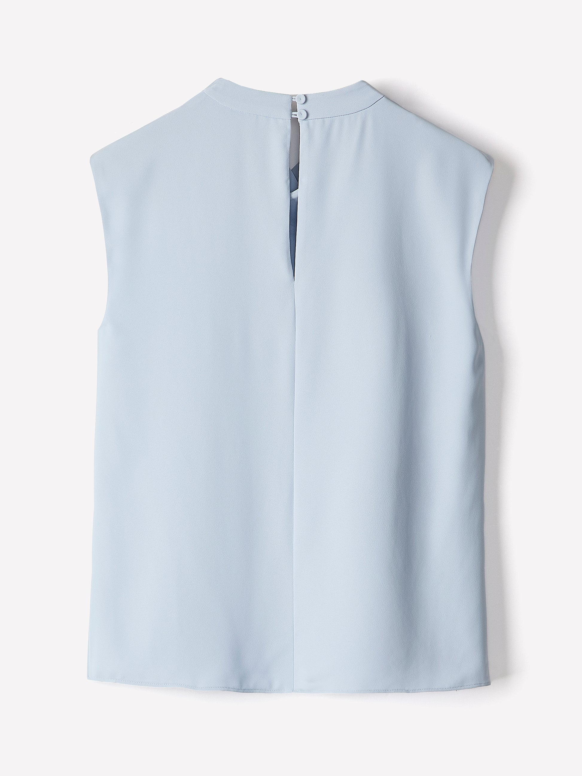 Woven Blouse Luxe Crepe Cowl Neck