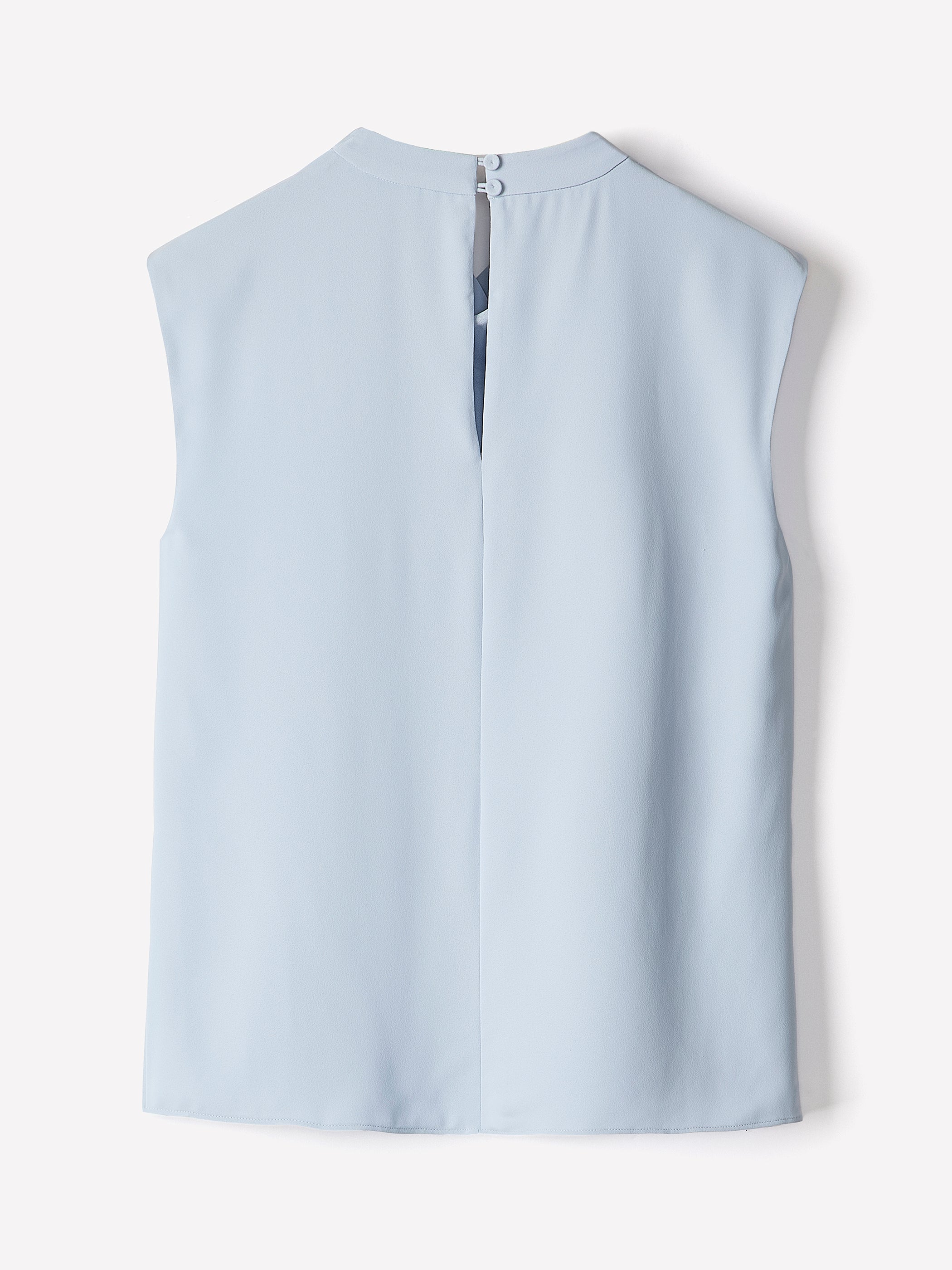 Woven Blouse Luxe Crepe Cowl Neck