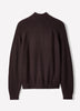 Long-Sleeve Half-Zip Mock-Neck Sweater