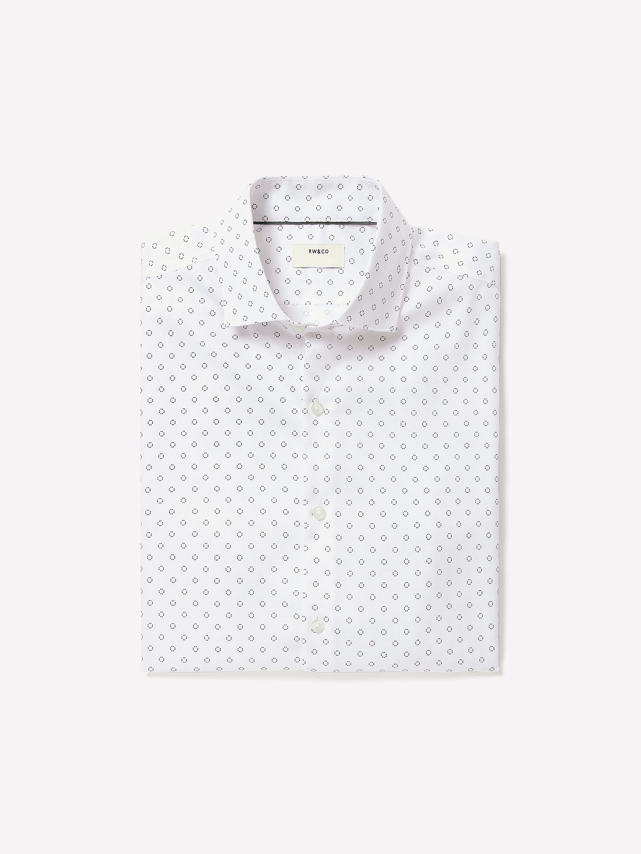 Men's Tailored Collar Woven Cotton Shirt