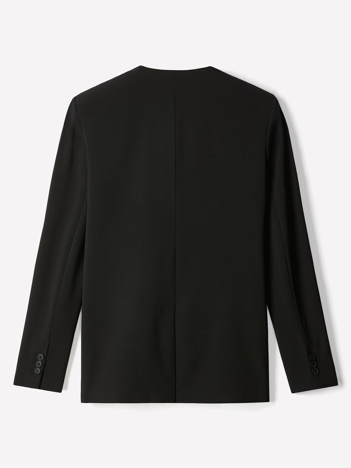 Relaxed-Fit Collarless Blazer