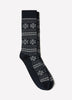 Men’s Cotton Blend Snowflake Socks