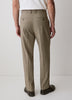 Wool-Blend Tapered-Leg Pleated Dress Pant