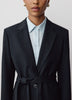 Relaxed-Fit One-Button Blazer with Removable Sash