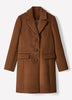 Classic Wool-Blend Three-Button Coat