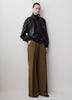 Woven PU Coated Jacket with Funnel Neck
