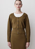 Ladies Knit Cardigan Cotton Nylon Tencel Blend