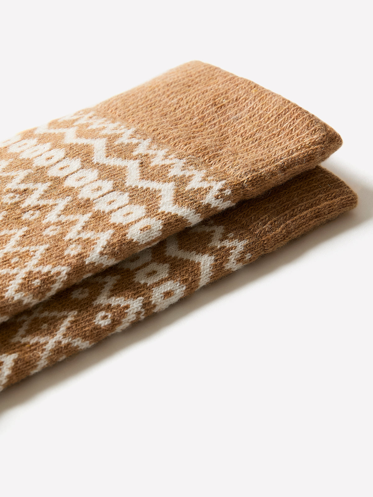 Fair-Isle Chunky-Knit Socks