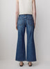 Woven Denim Pant High Rise Wide Leg