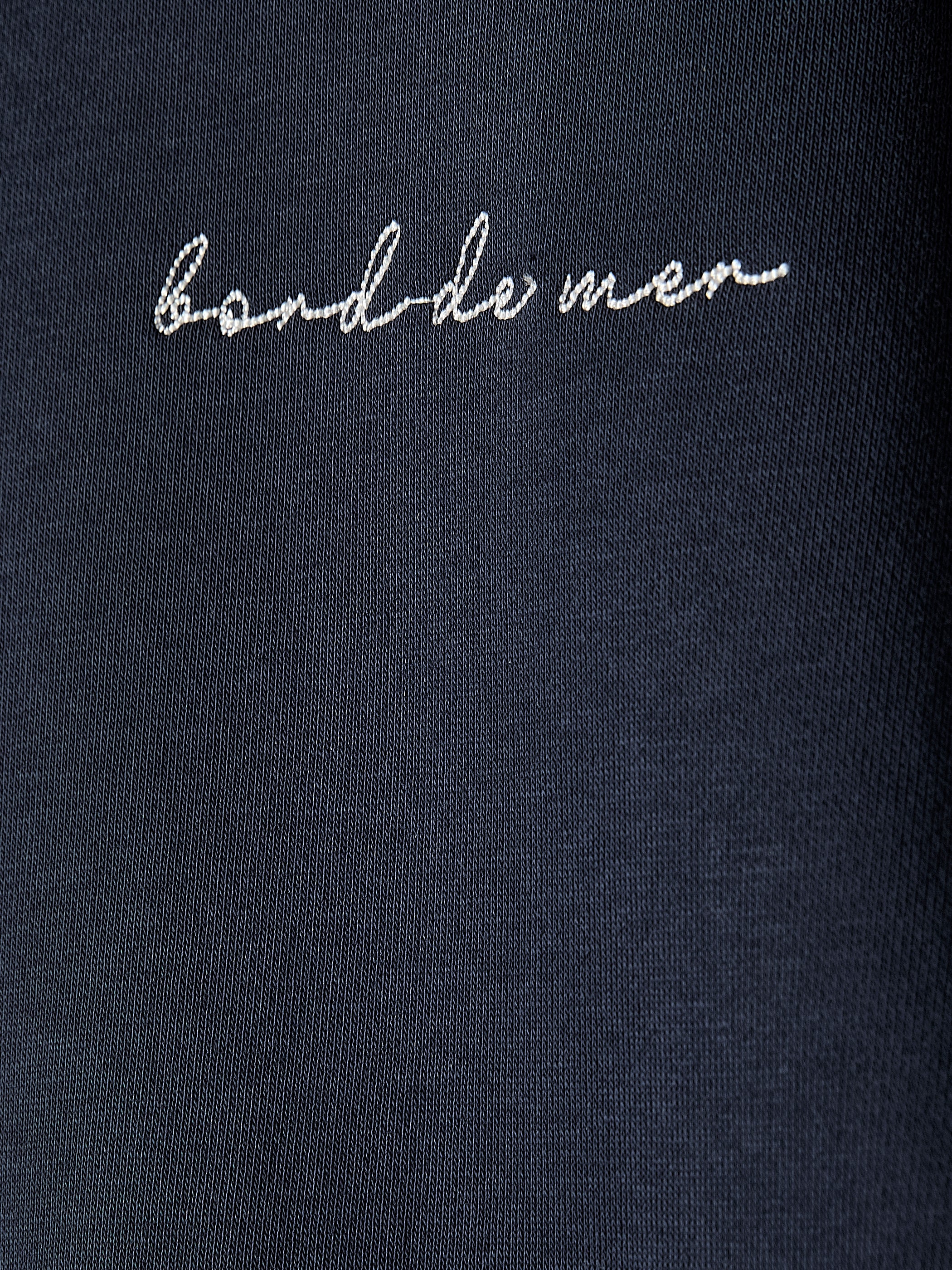 Pull en French Terry à Col Rond et Manches Longues