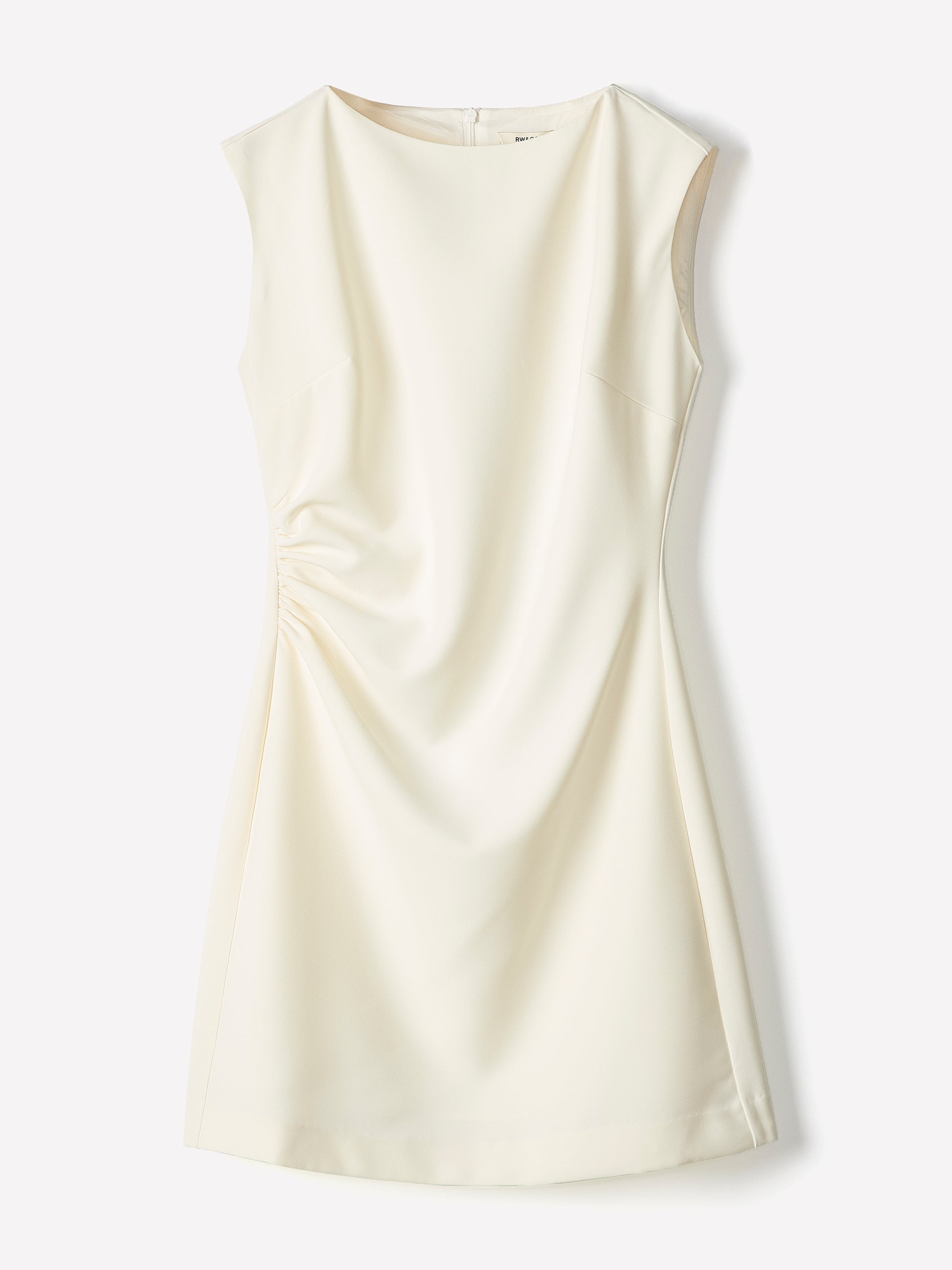 Sleeveless Crew-Neck Mini Dress