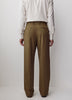 Mens Straight Fit Wool Blend Pant Burnt Moss
