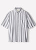 Men's Woven Short Sleeve Shirt Wide Stripe