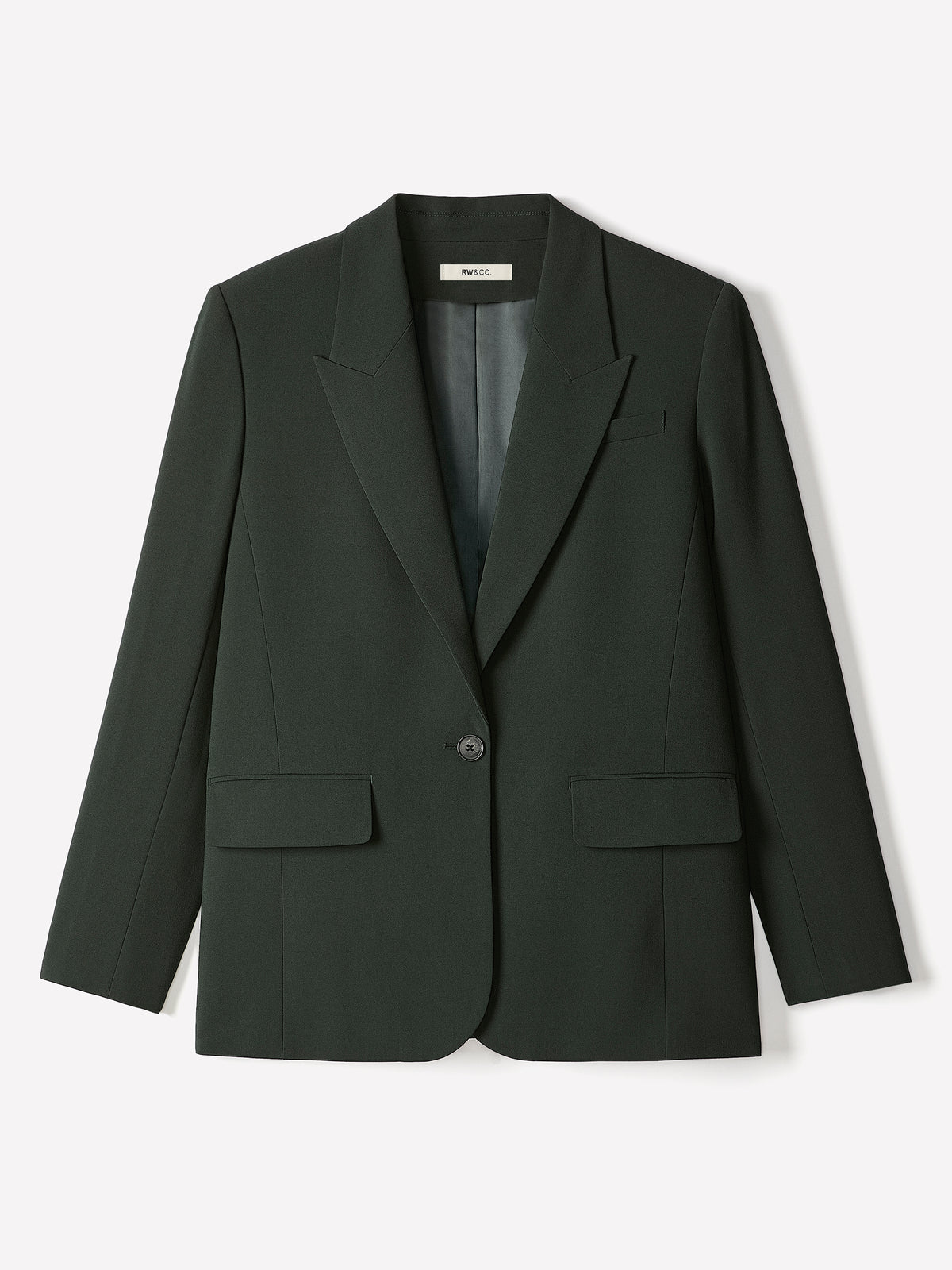 Relaxed-Fit One-Button Blazer