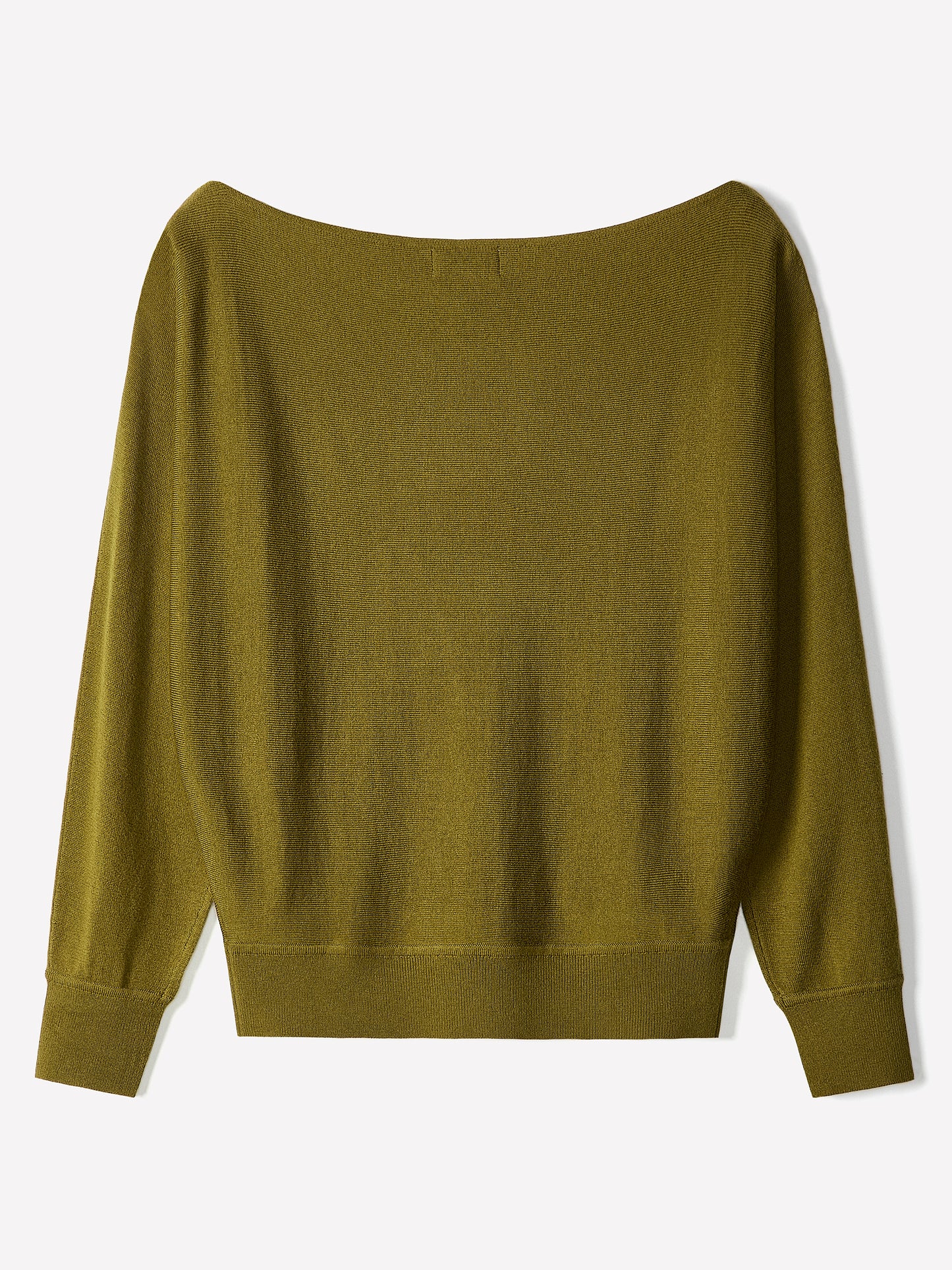 Off Shoulder Knit Sweater 100% Merino Wool