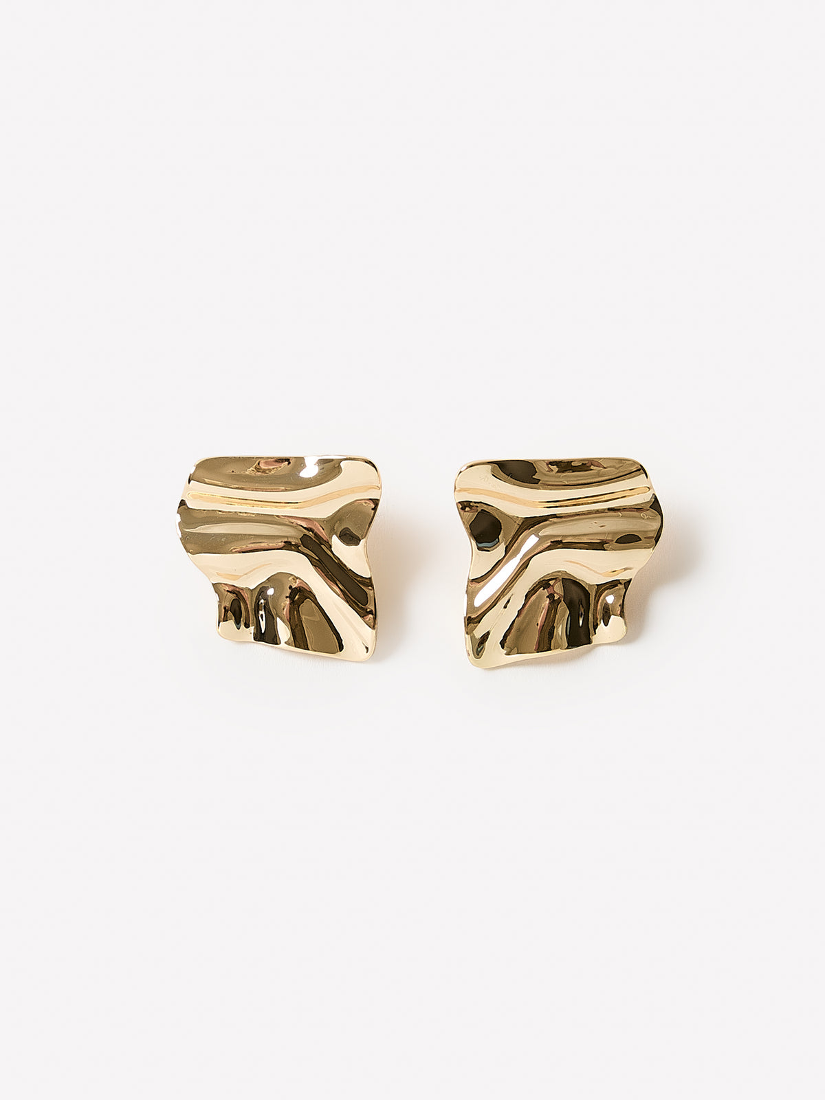 Statement Drapy Metal Earrings